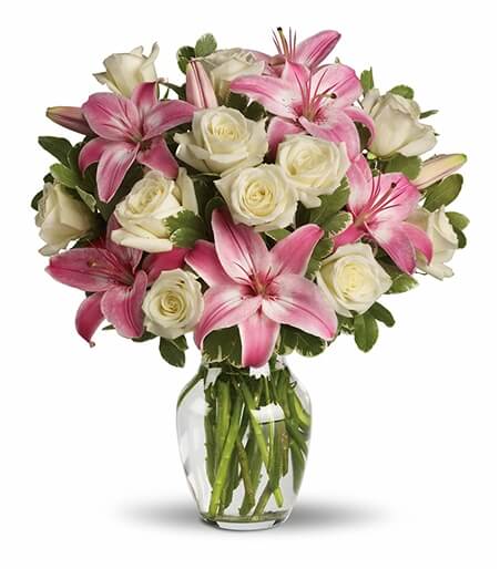 Sympathy Flowers - Elegant Vases - Eternal Comfort Sympathy Bouquet